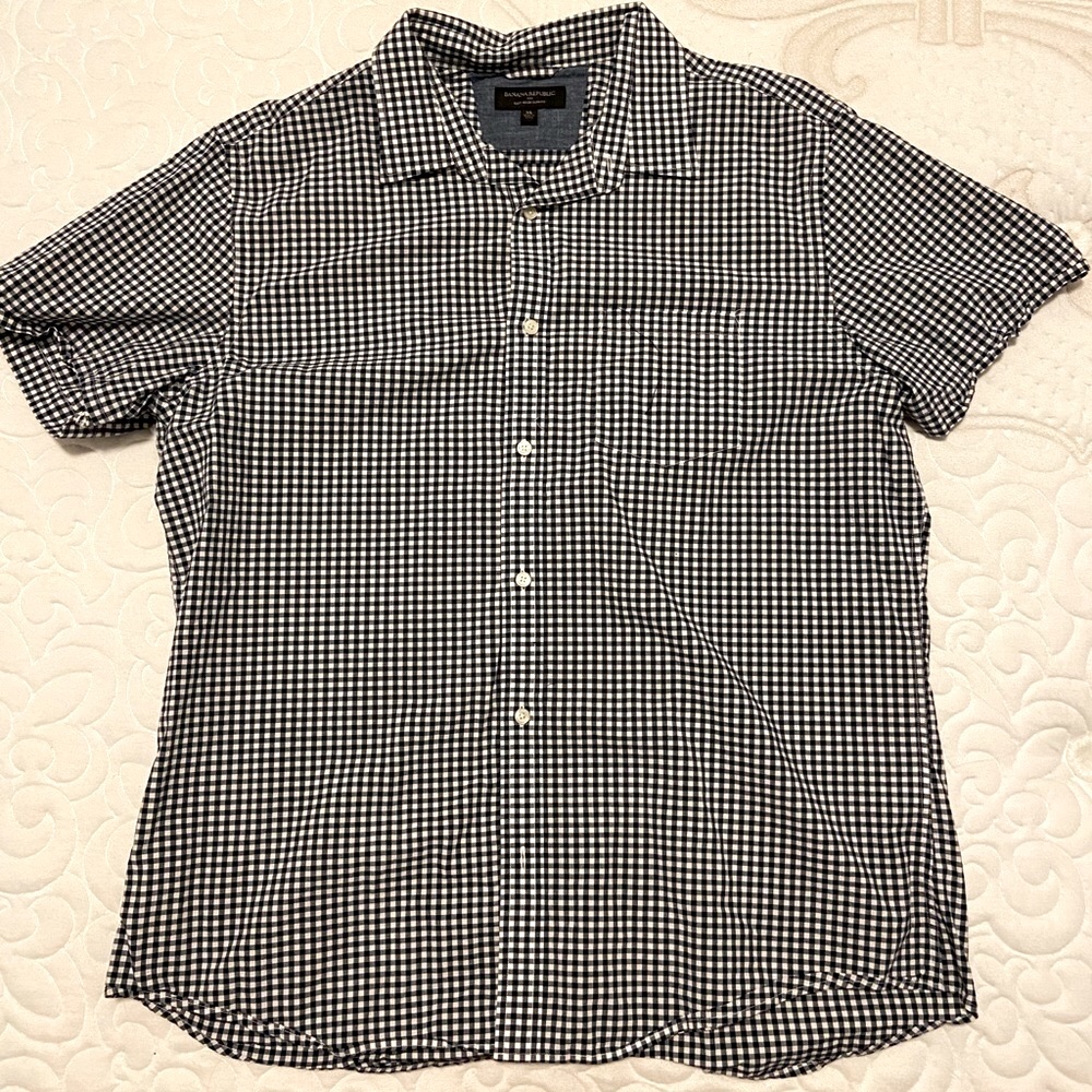Banana Republic Short Sleeve Shirt Mens XL